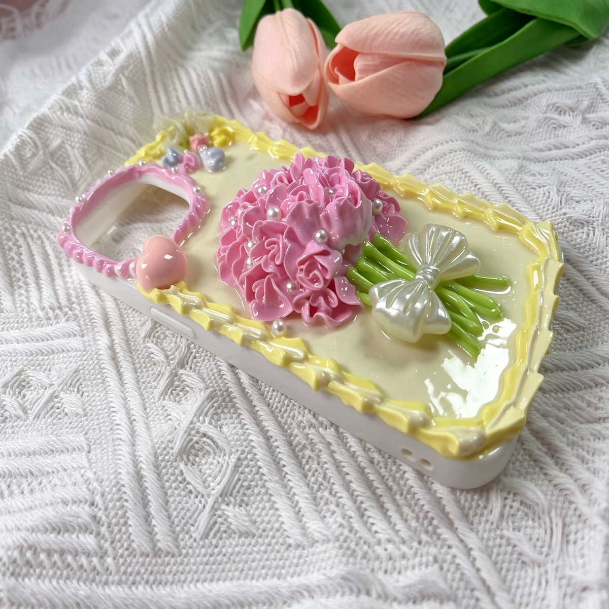 Pink Handheld Bouquet decoden Phone case