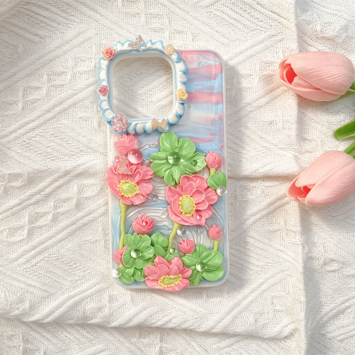 Flower-lotus flower decoden phone case
