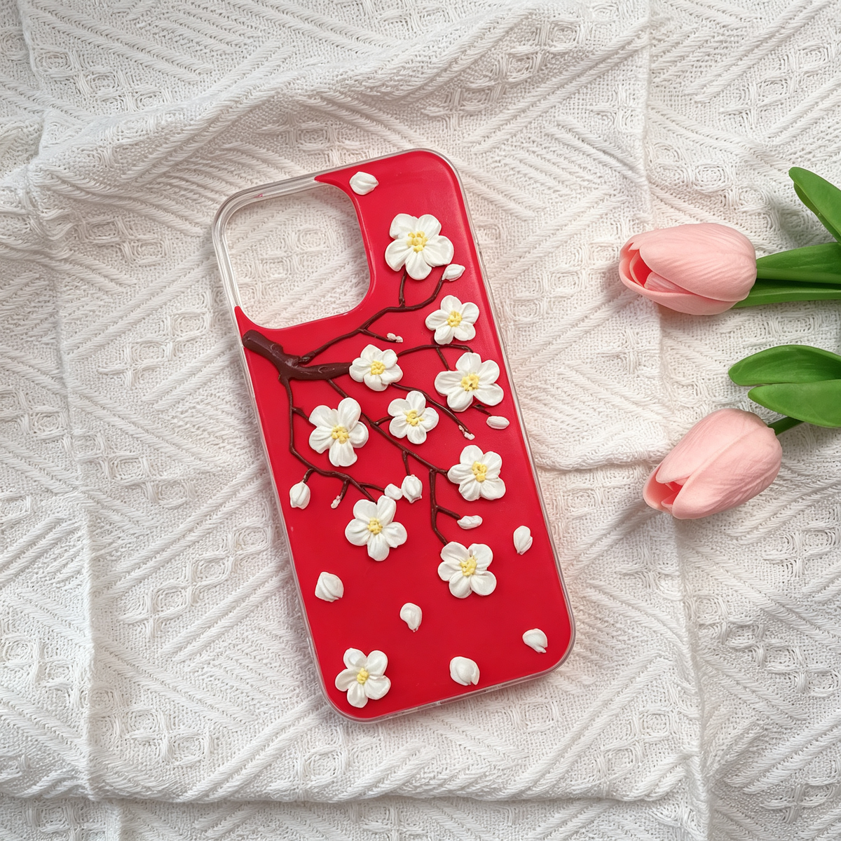 Flower-plum blossom decoden phone case