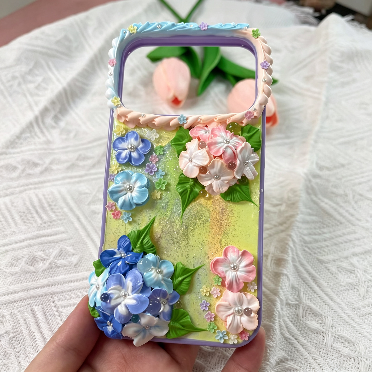 Colorful flower bouquet decoden Phone case