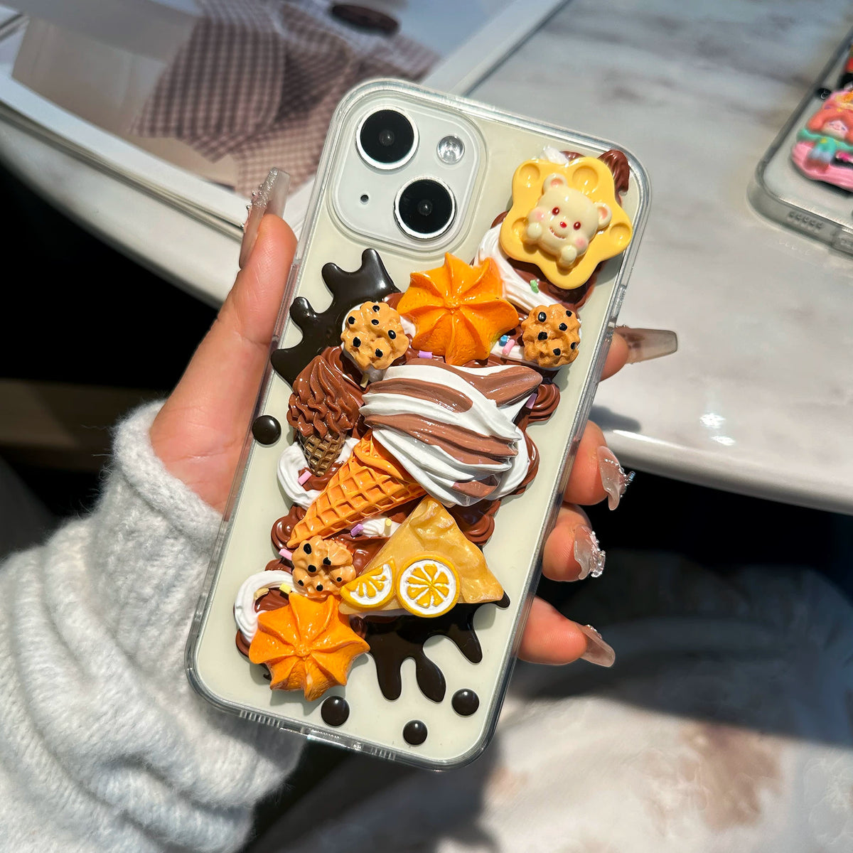 Cartoon & Food Miniatures decoden DIY phone case  DIY kits