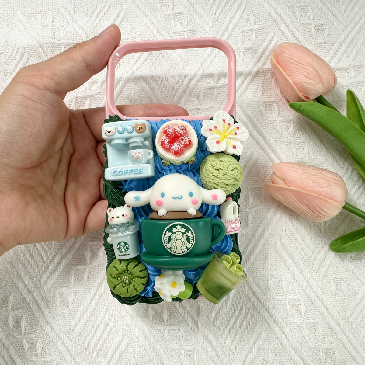 Cinnamoroll Coffee Decoden Phone Case