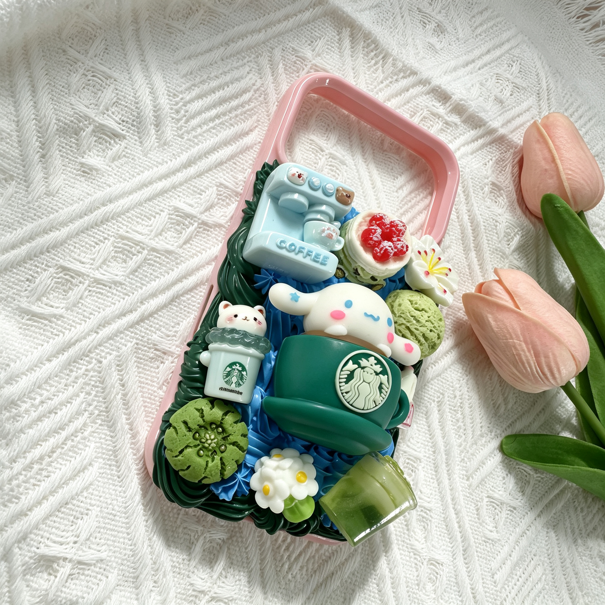 Cinnamoroll Coffee Decoden Phone Case