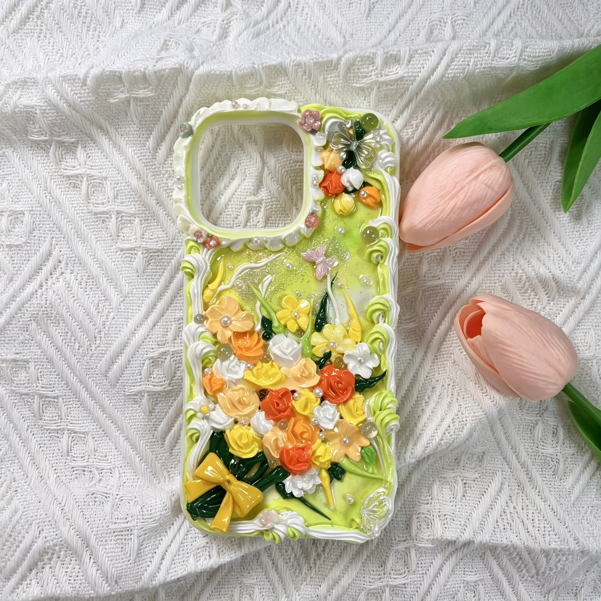 Growing Bouquet decoden flower Phone case