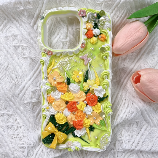 Growing Bouquet decoden flower Phone case