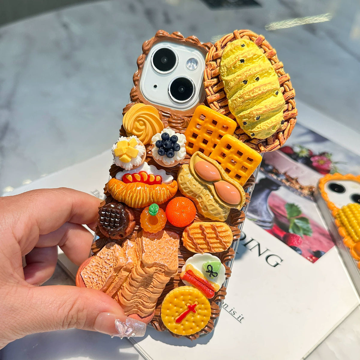 Cartoon & Food Miniatures decoden DIY phone case  DIY kits