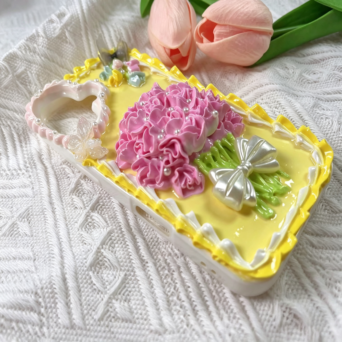 Pink Handheld Bouquet decoden Phone case