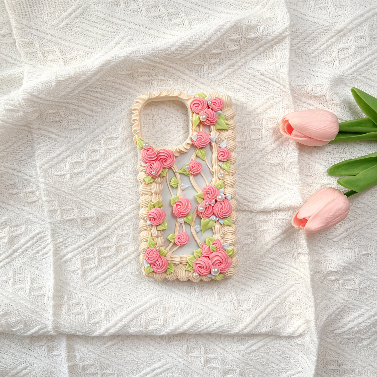 Flower Budding rose decoden Phone case