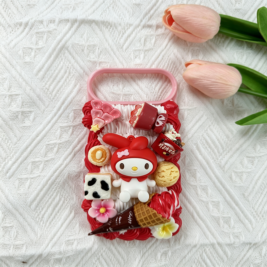 My Melody Red Dessert Decoden Phone Case
