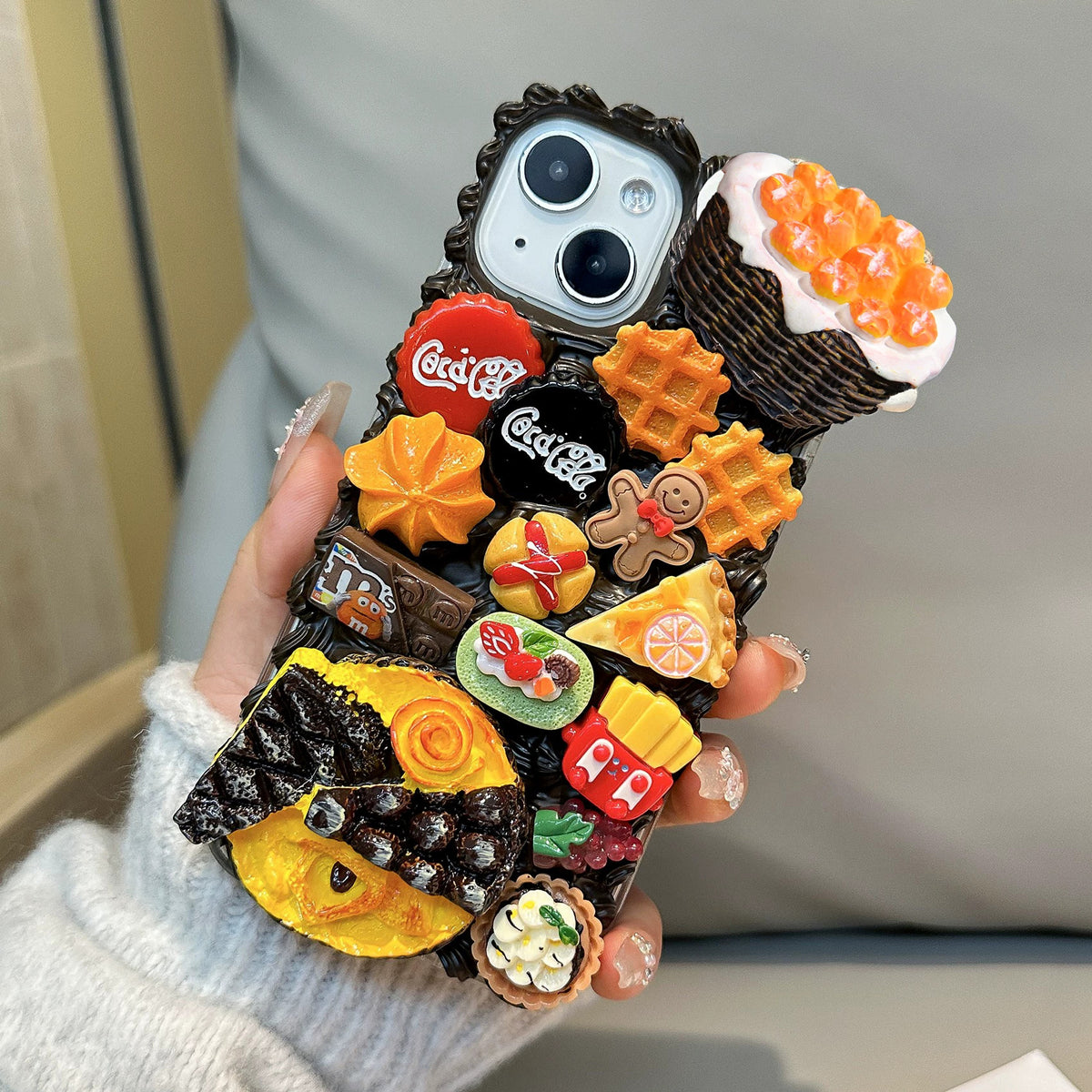 Cartoon & Food Miniatures decoden DIY phone case  DIY kits