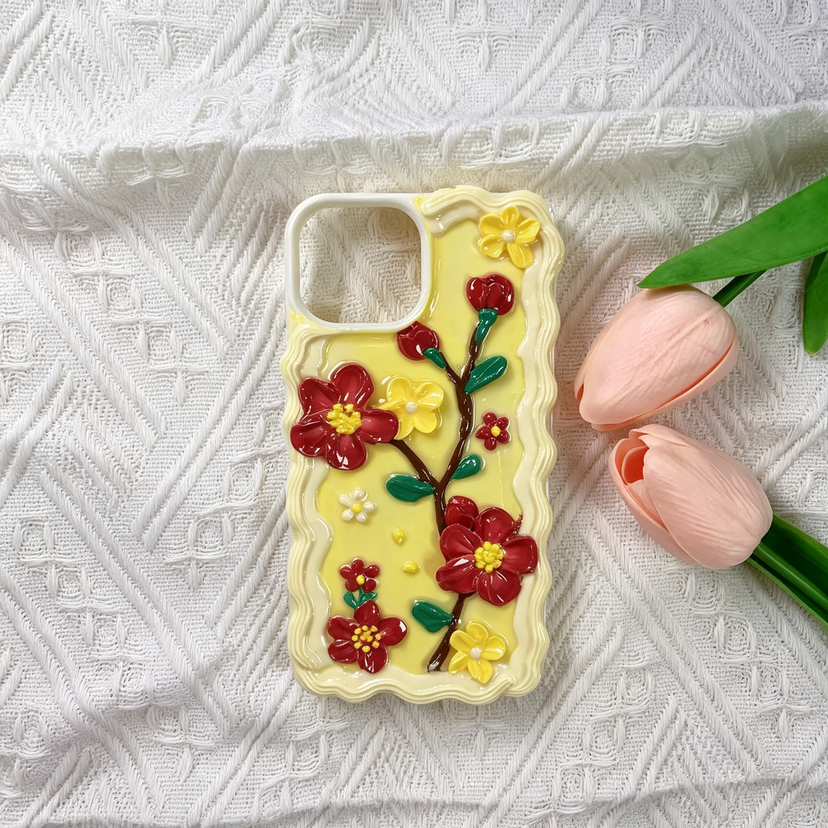 Red Plum Blossom decoden phone case