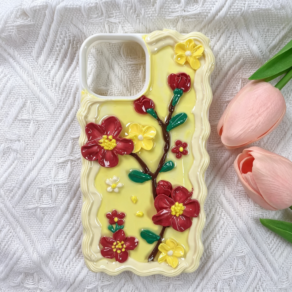 Red Plum Blossom decoden phone case