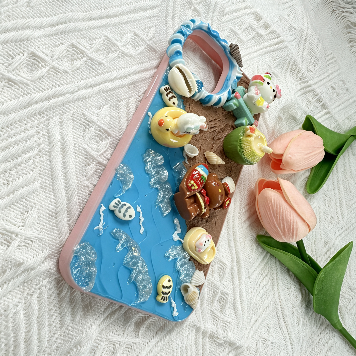 Beach kitty Custom decoden Phone case