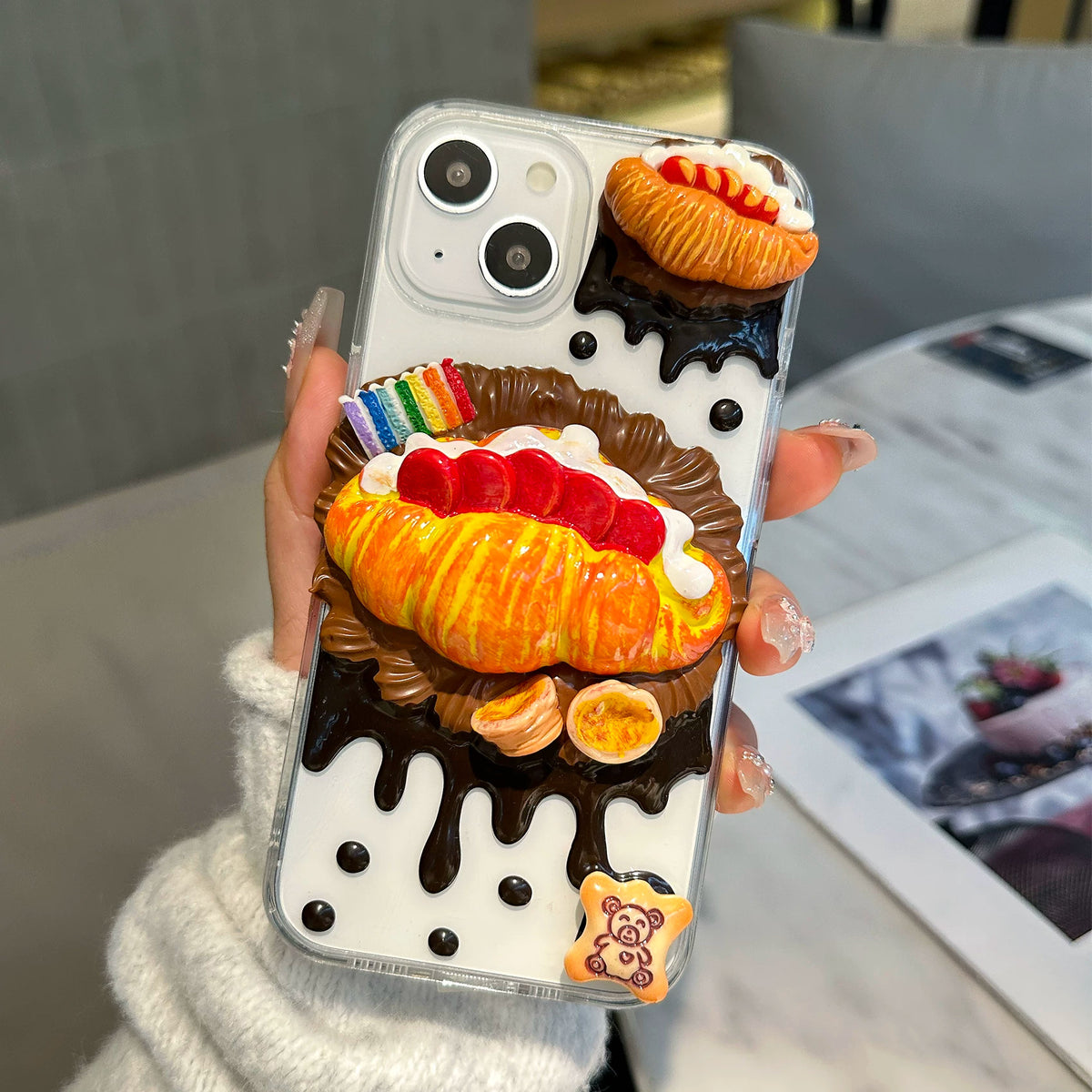 Cartoon & Food Miniatures decoden DIY phone case  DIY kits
