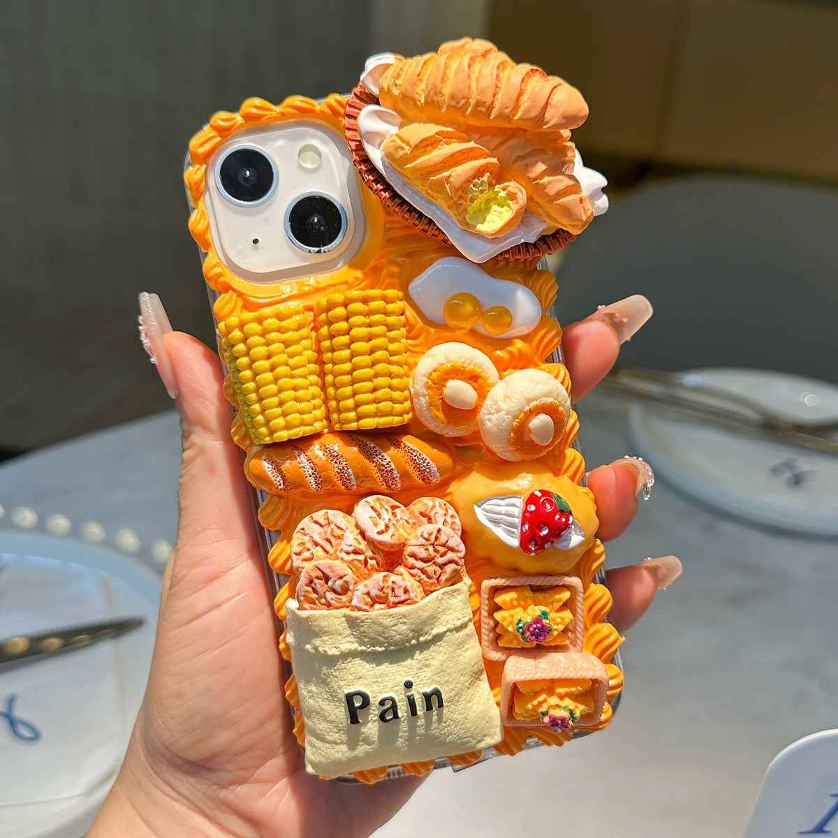 Cartoon & Food Miniatures decoden DIY phone case  DIY kits