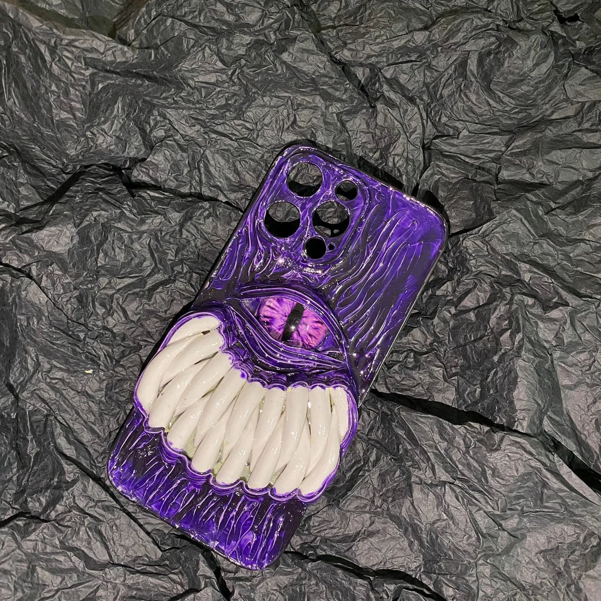 3D Cthulhu decoden Phone Case, Monster Buck‑Teeth Shell