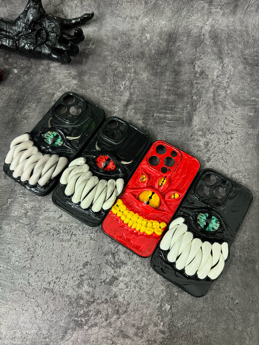 3D Cthulhu decoden Phone Case, Monster Buck‑Teeth Shell
