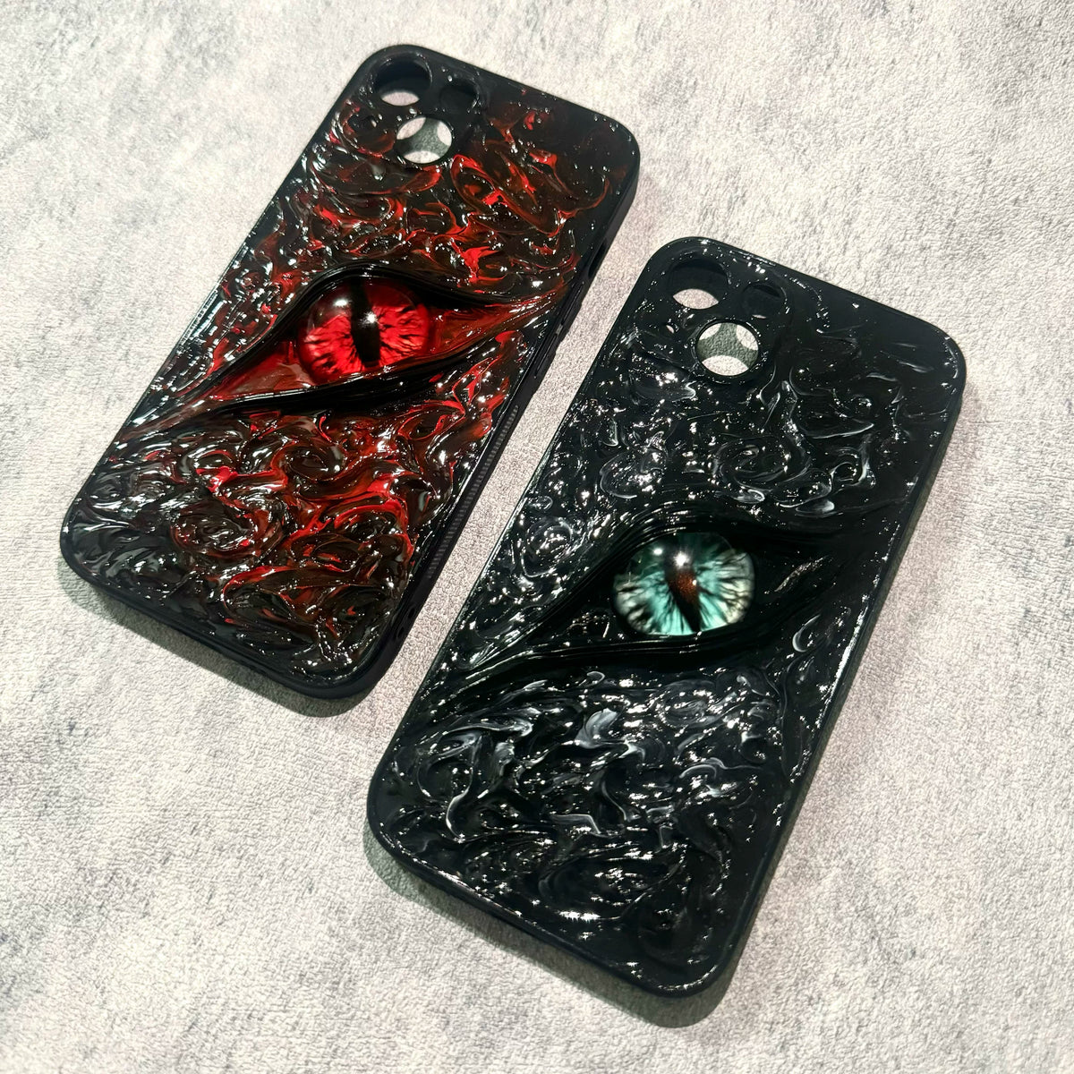 Glow‑in‑the‑Dark 3D Cthulhu Demon Eyes decoden Phone case