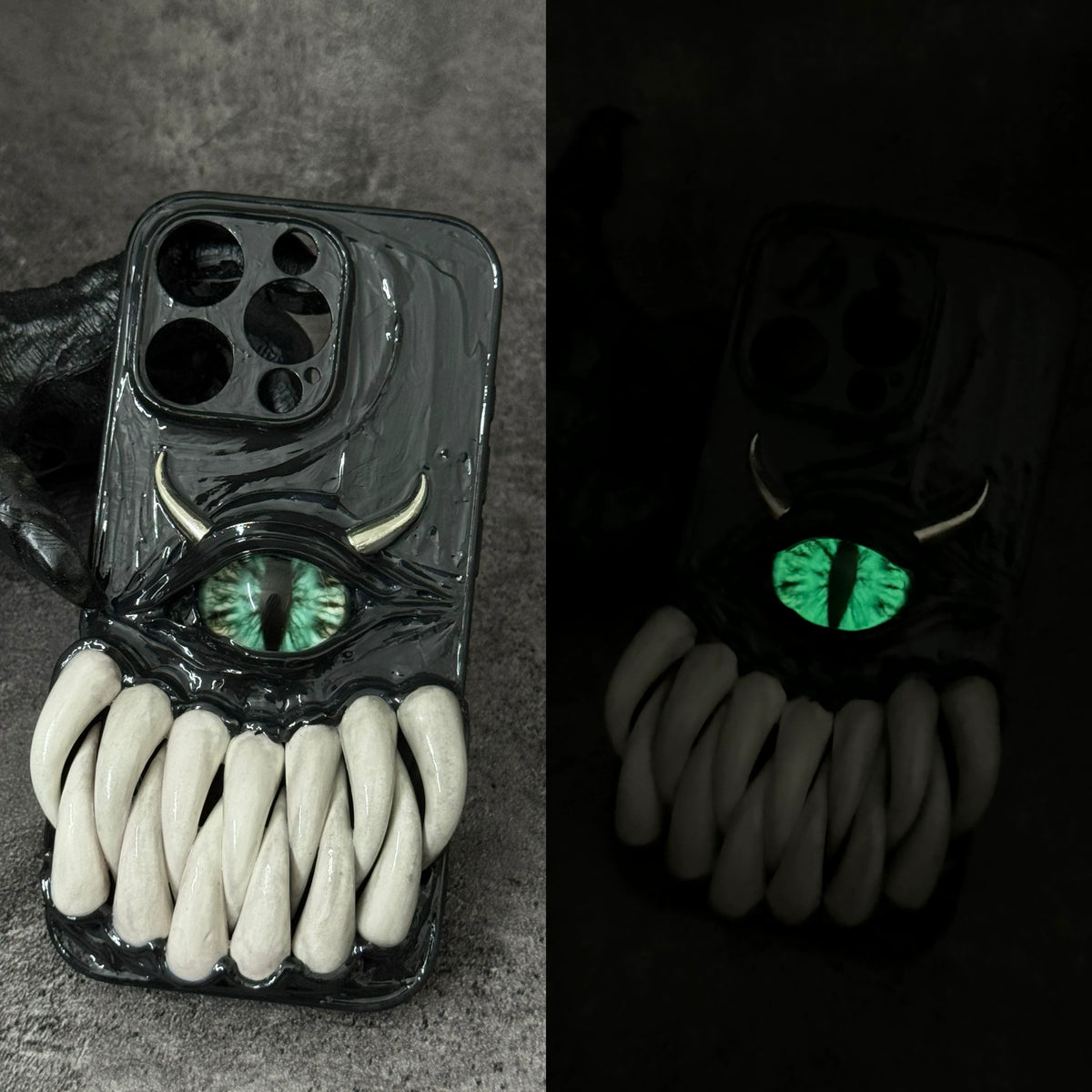 3D Cthulhu decoden Phone Case, Monster Buck‑Teeth Shell