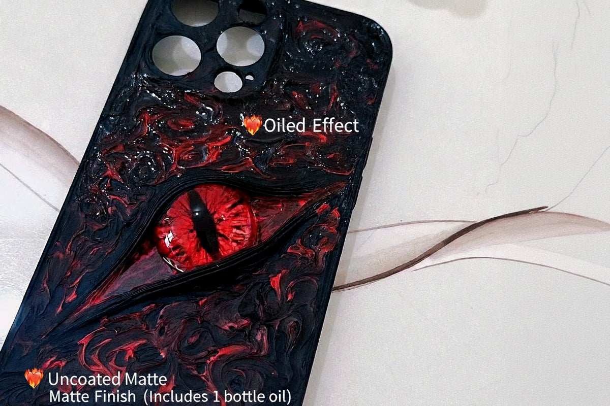 Glow‑in‑the‑Dark 3D Cthulhu Demon Eyes decoden Phone case