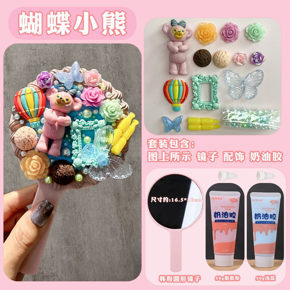 Cartoon Decoden DIY Mirror Kit