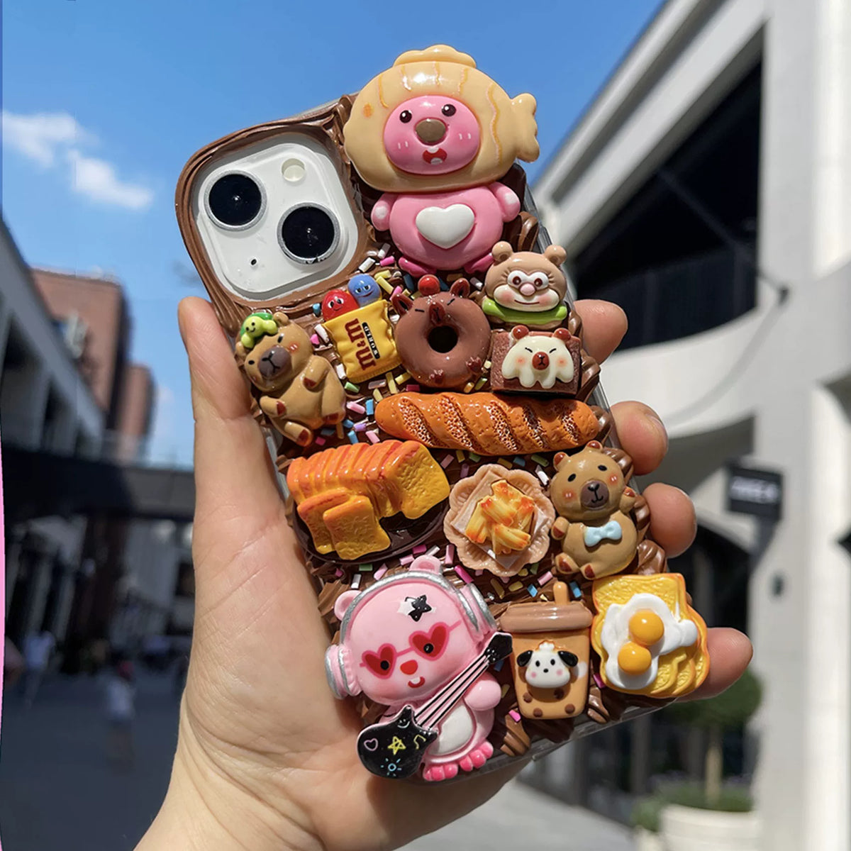 Cartoon & Food Miniatures decoden DIY phone case  DIY kits