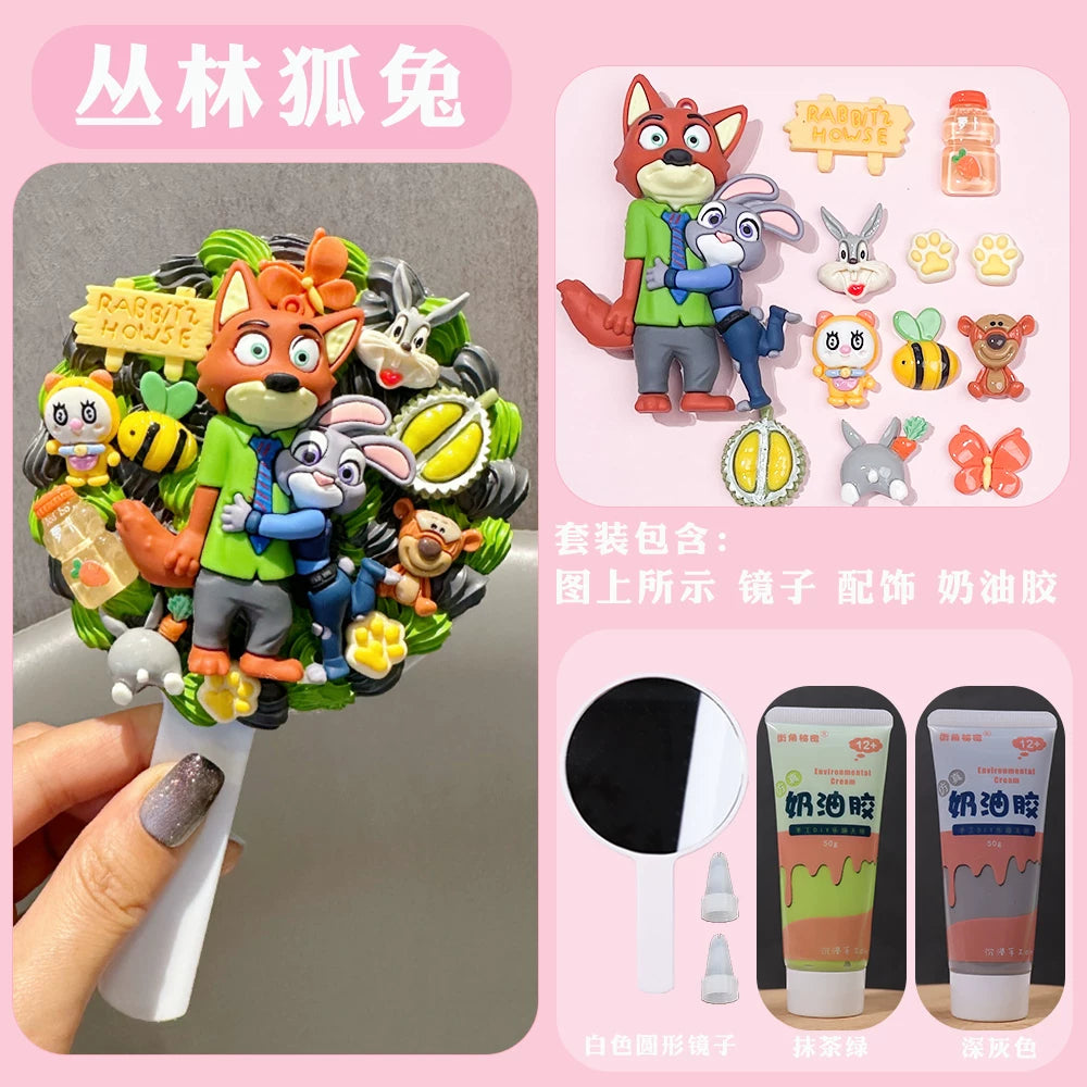 Cartoon Decoden DIY Mirror Kit