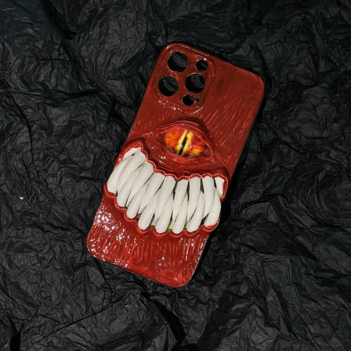 3D Cthulhu decoden Phone Case, Monster Buck‑Teeth Shell