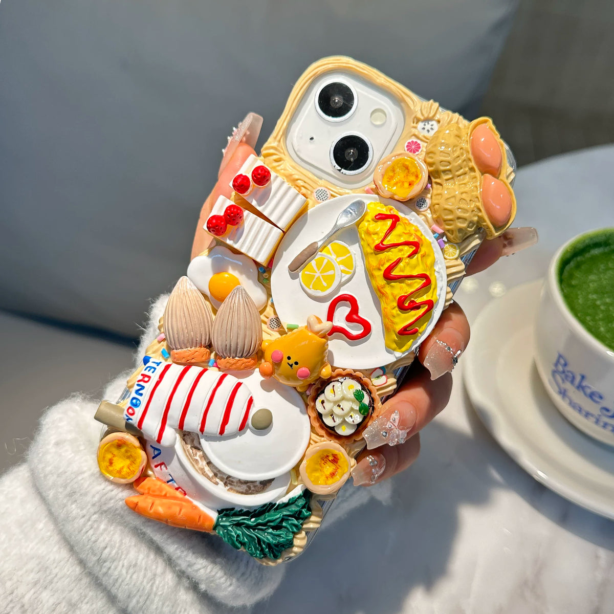 Cartoon & Food Miniatures decoden DIY phone case  DIY kits