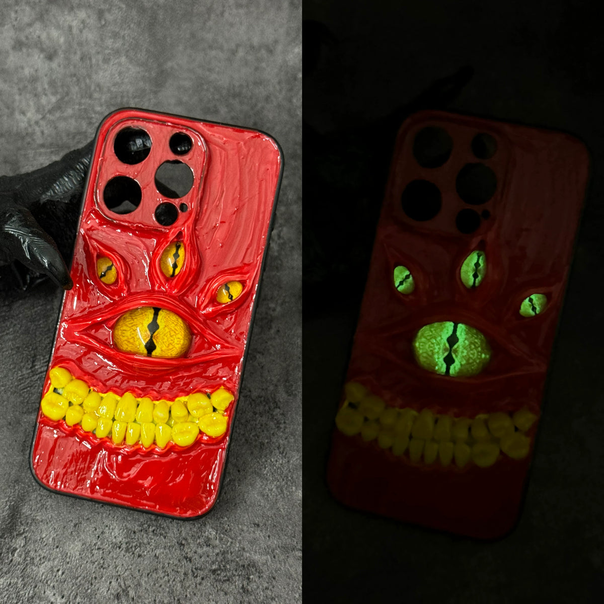3D Cthulhu decoden Phone Case, Monster Buck‑Teeth Shell