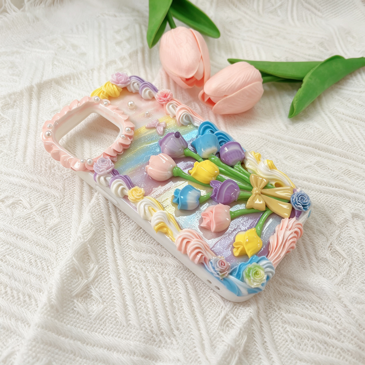 Flower-tulip decoden Phone case