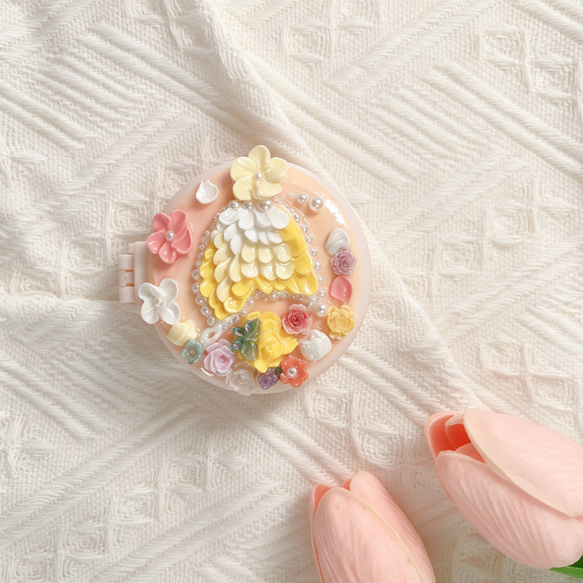 portable mirror butterfly decoden phone case
