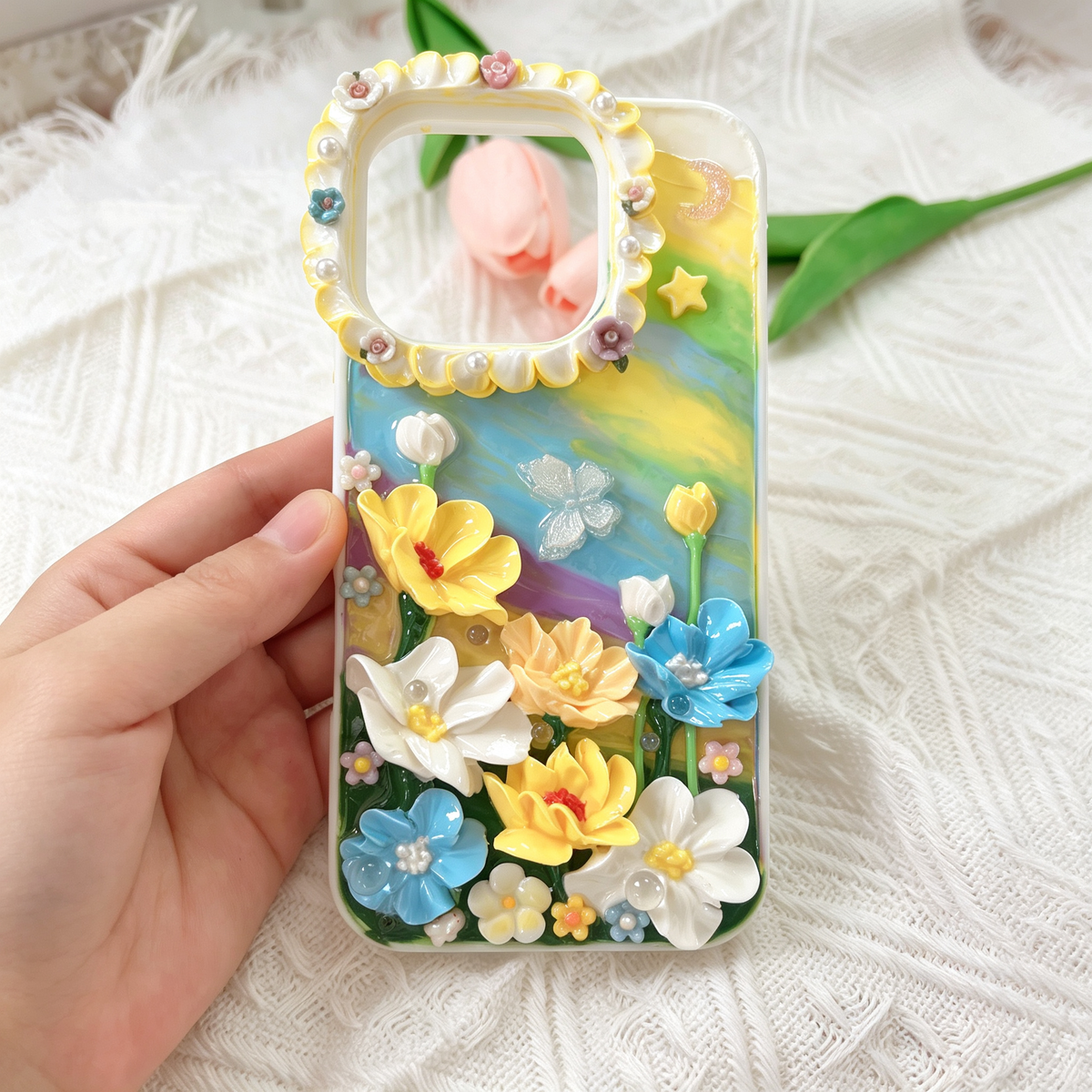 Flower-lotus flower decoden phone case
