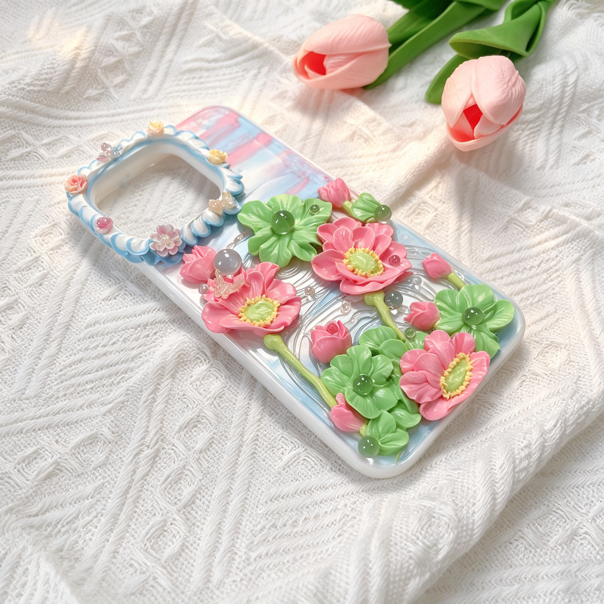 Flower-lotus flower decoden phone case
