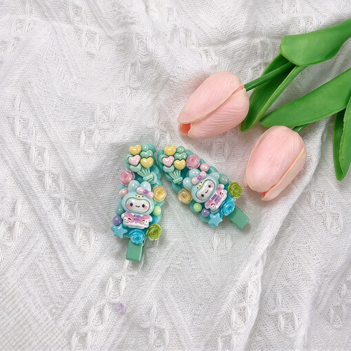 My Melody Decoden Barrettes Set