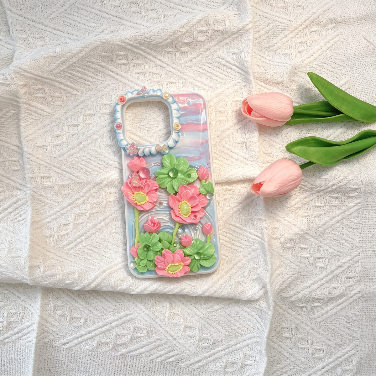 Flower-lotus flower decoden phone case