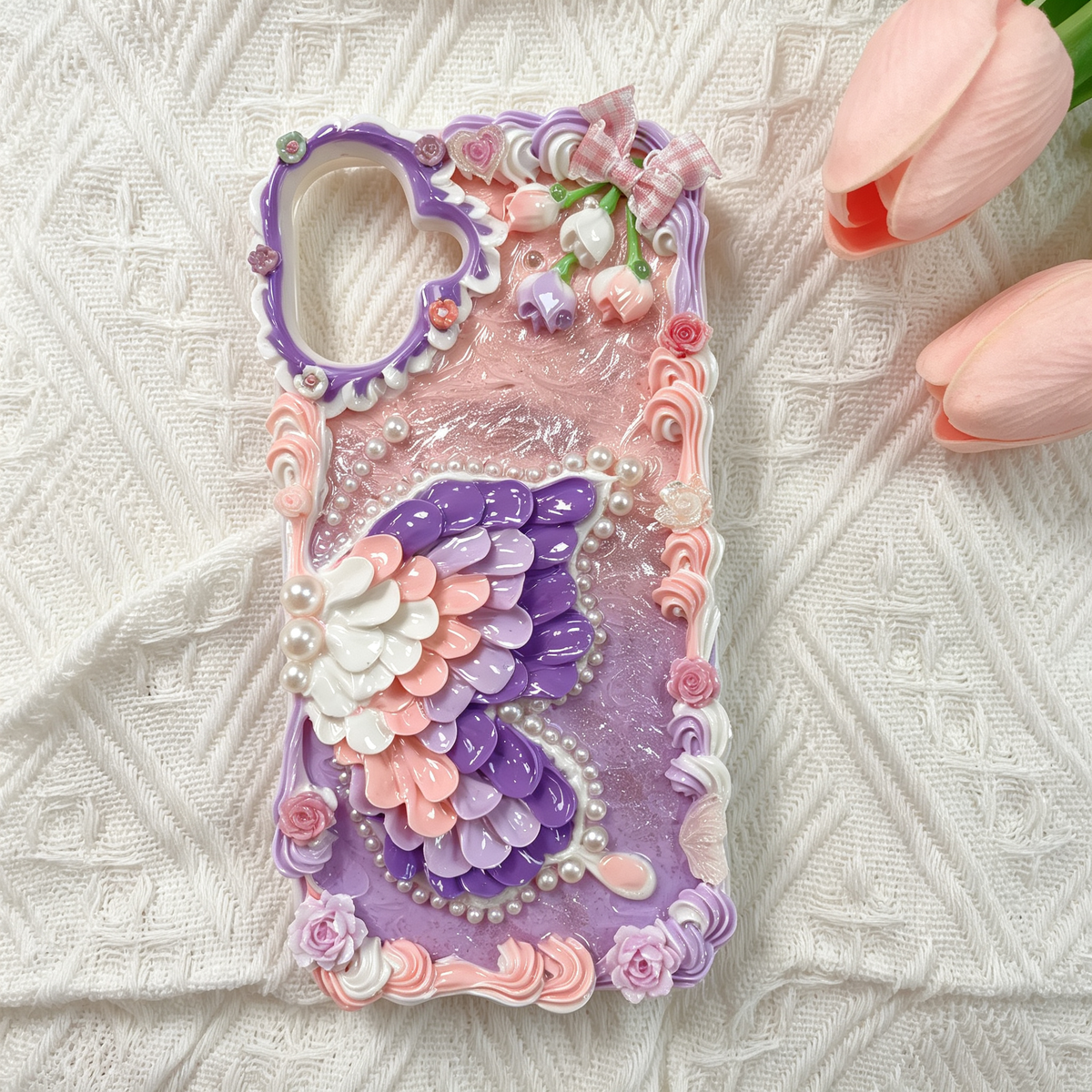 Flower-butterfly decoden Phone case