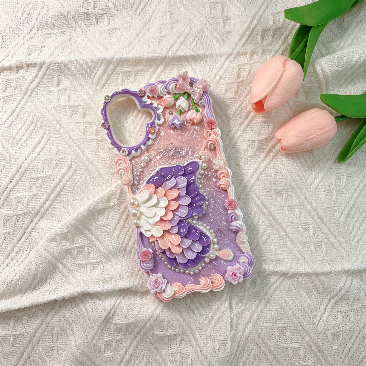 Flower-butterfly decoden Phone case