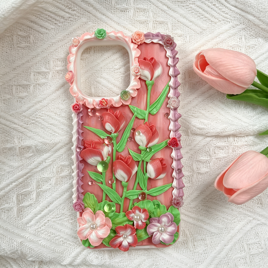 Flower-tulip decoden Phone case