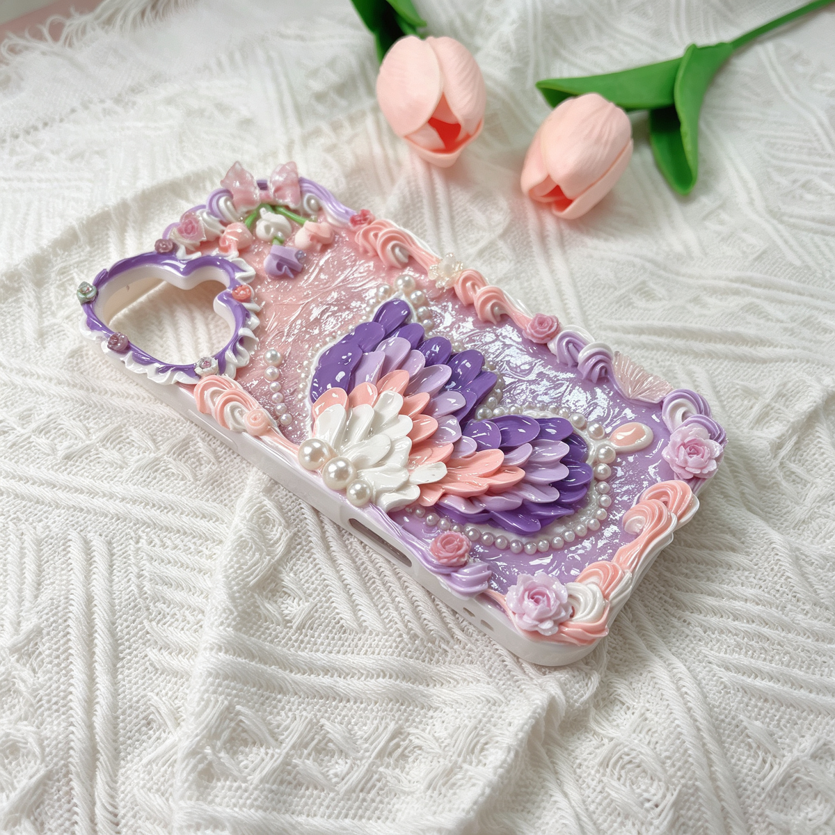 Flower-butterfly decoden Phone case