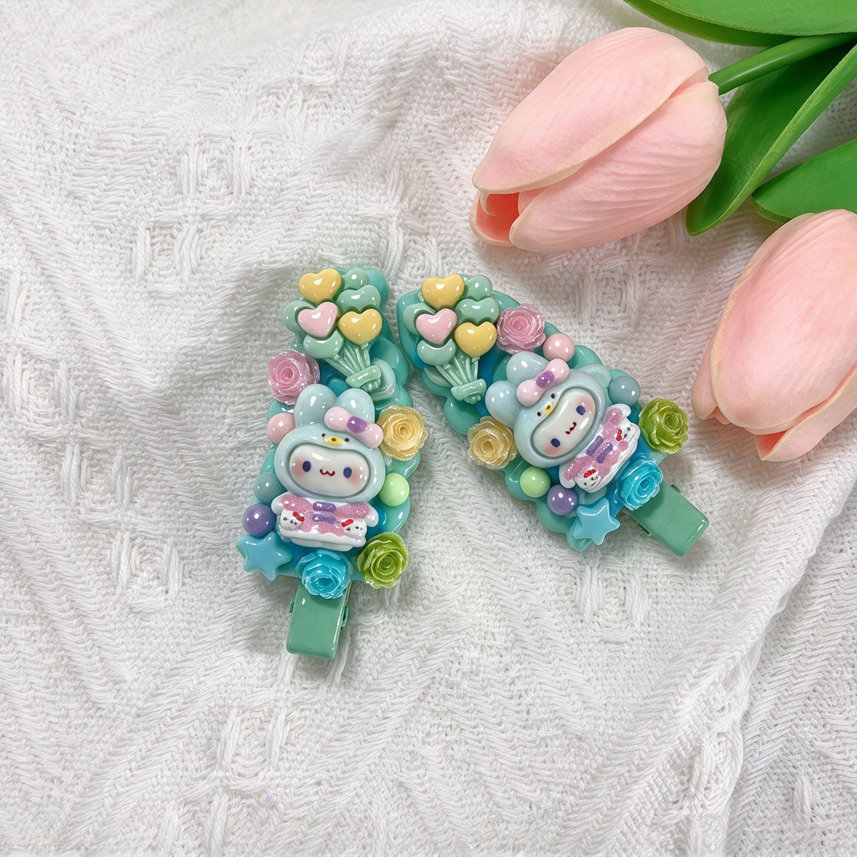 My Melody Decoden Barrettes Set