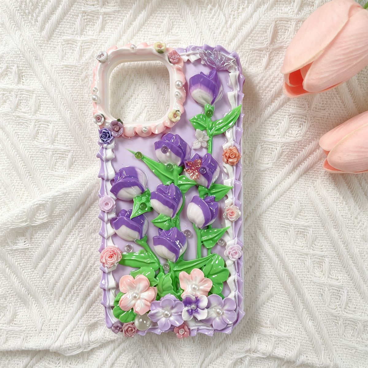 Flower-tulip decoden Phone case