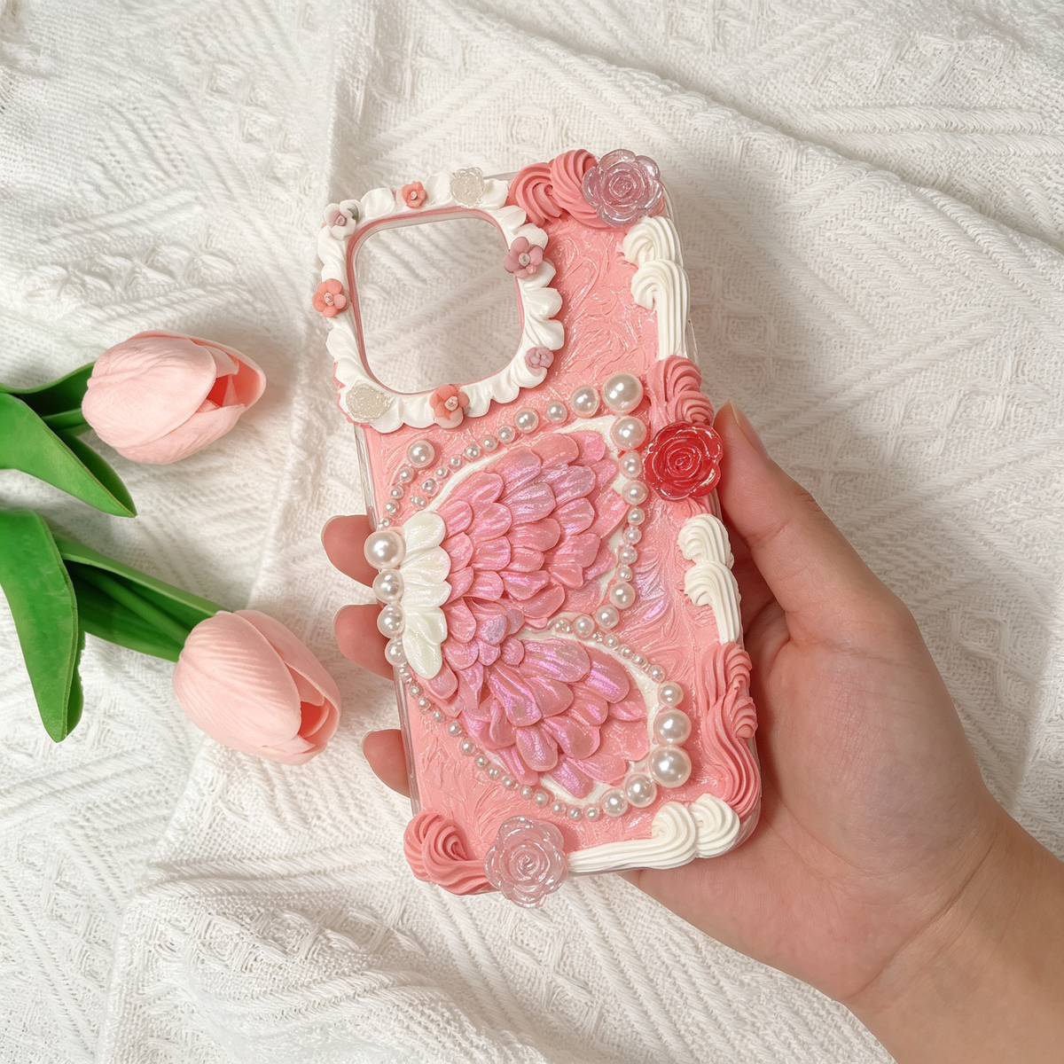 Flower-butterfly decoden Phone case