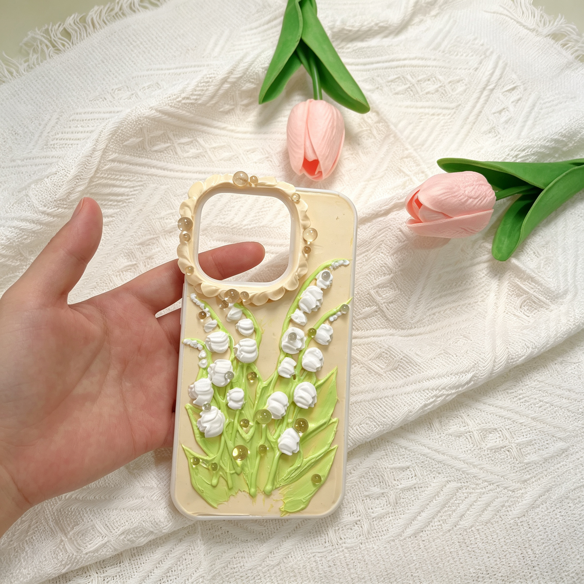 Flower - lily of the valley decoden phone case