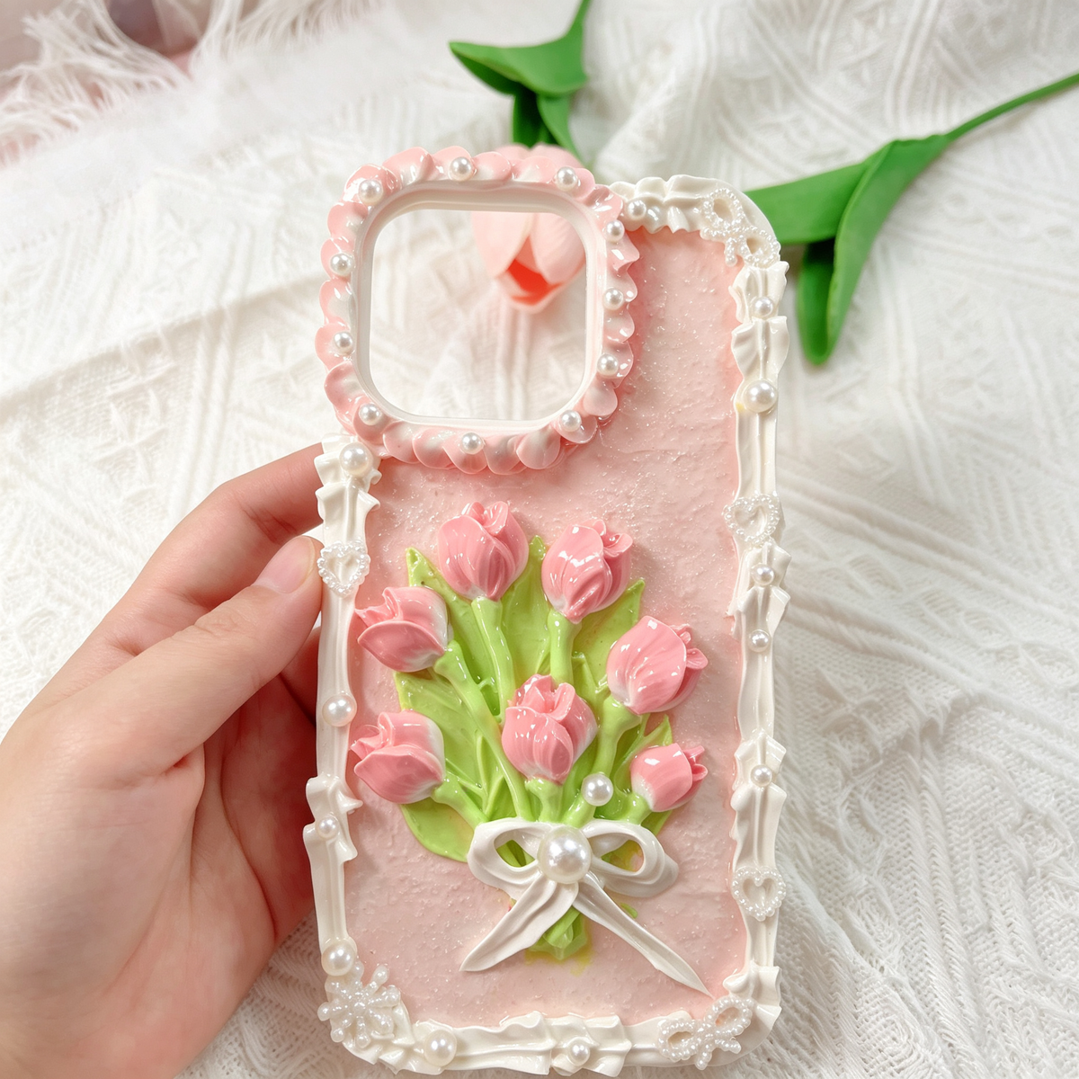 Flower-tulip decoden Phone case