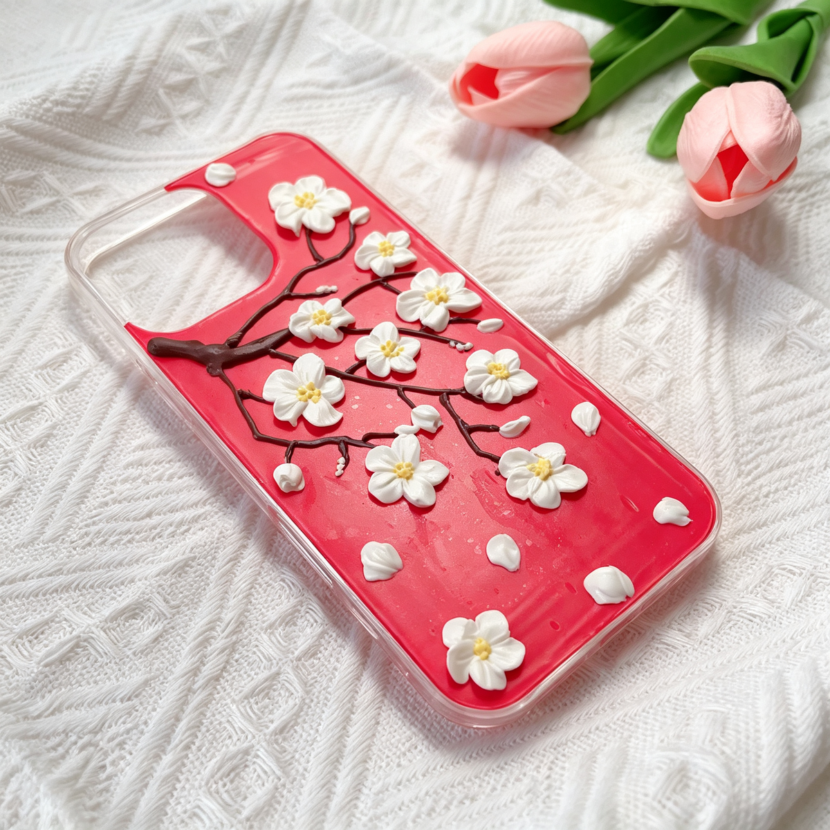 Flower-plum blossom decoden phone case