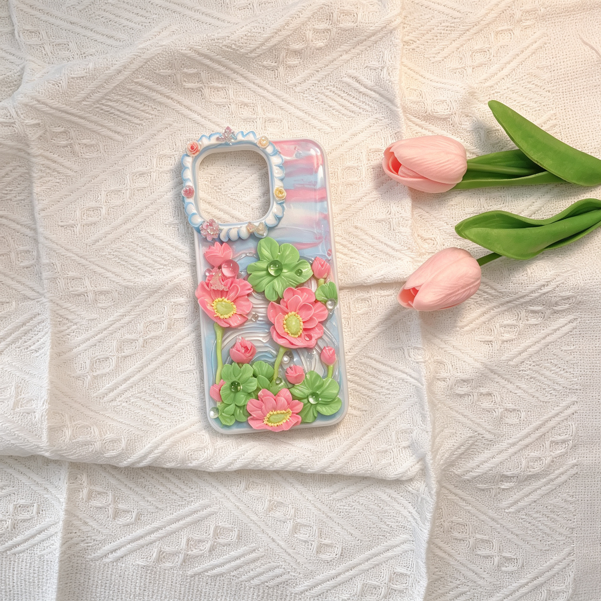 Flower-lotus flower decoden phone case
