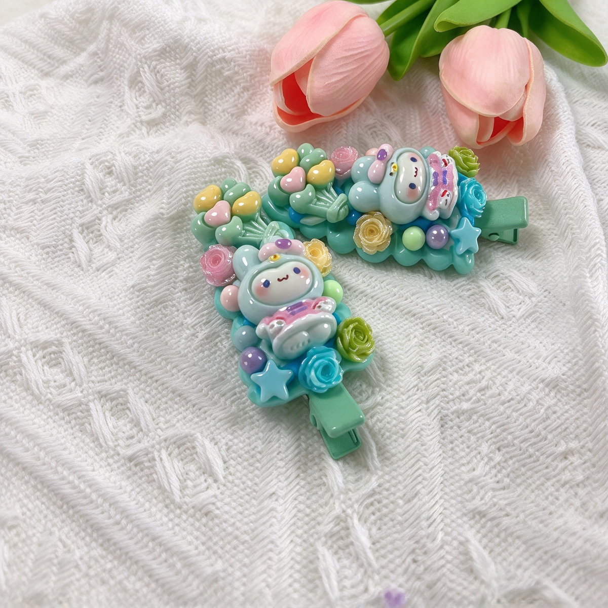 My Melody Decoden Barrettes Set